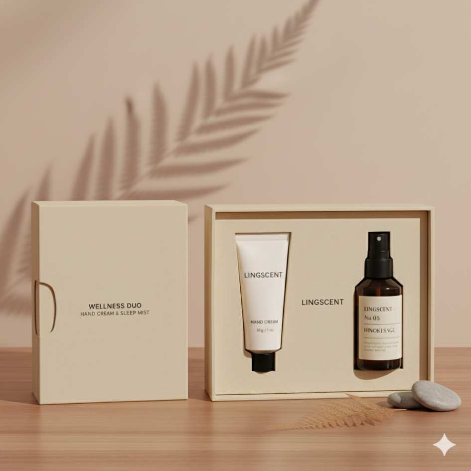 Lingscent 晨霧入夢 護手霜 睡眠噴霧禮盒組合 2