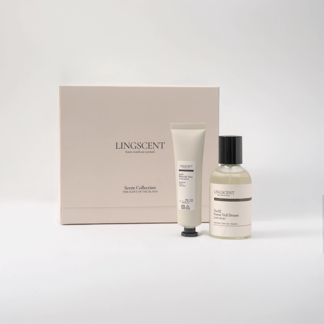 花影森境禮盒，No.03 護手霜搭配 No.02 睡眠噴霧，送禮首選